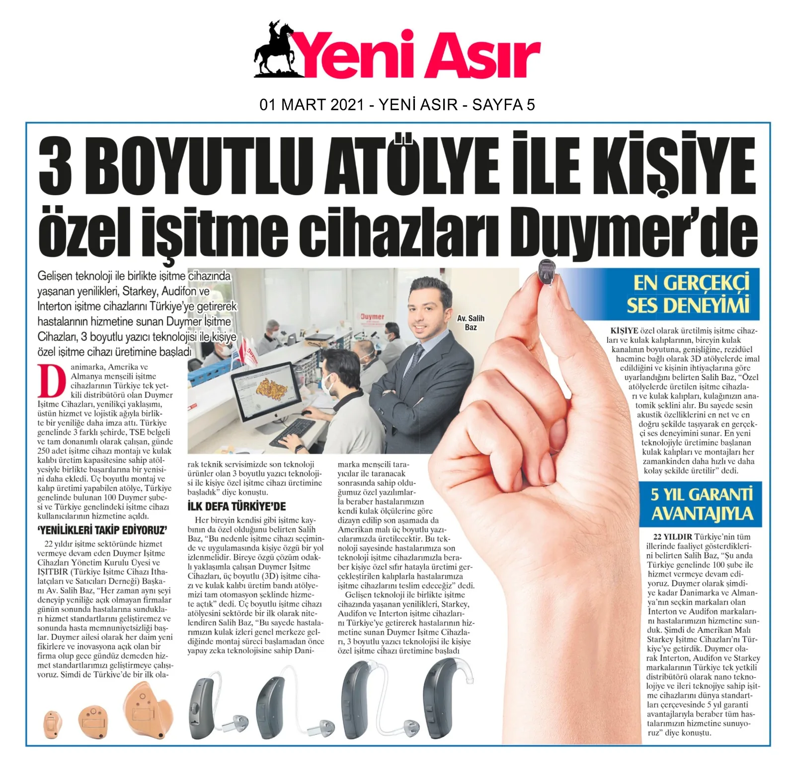 01 Mart 2021 - Yeni Asır