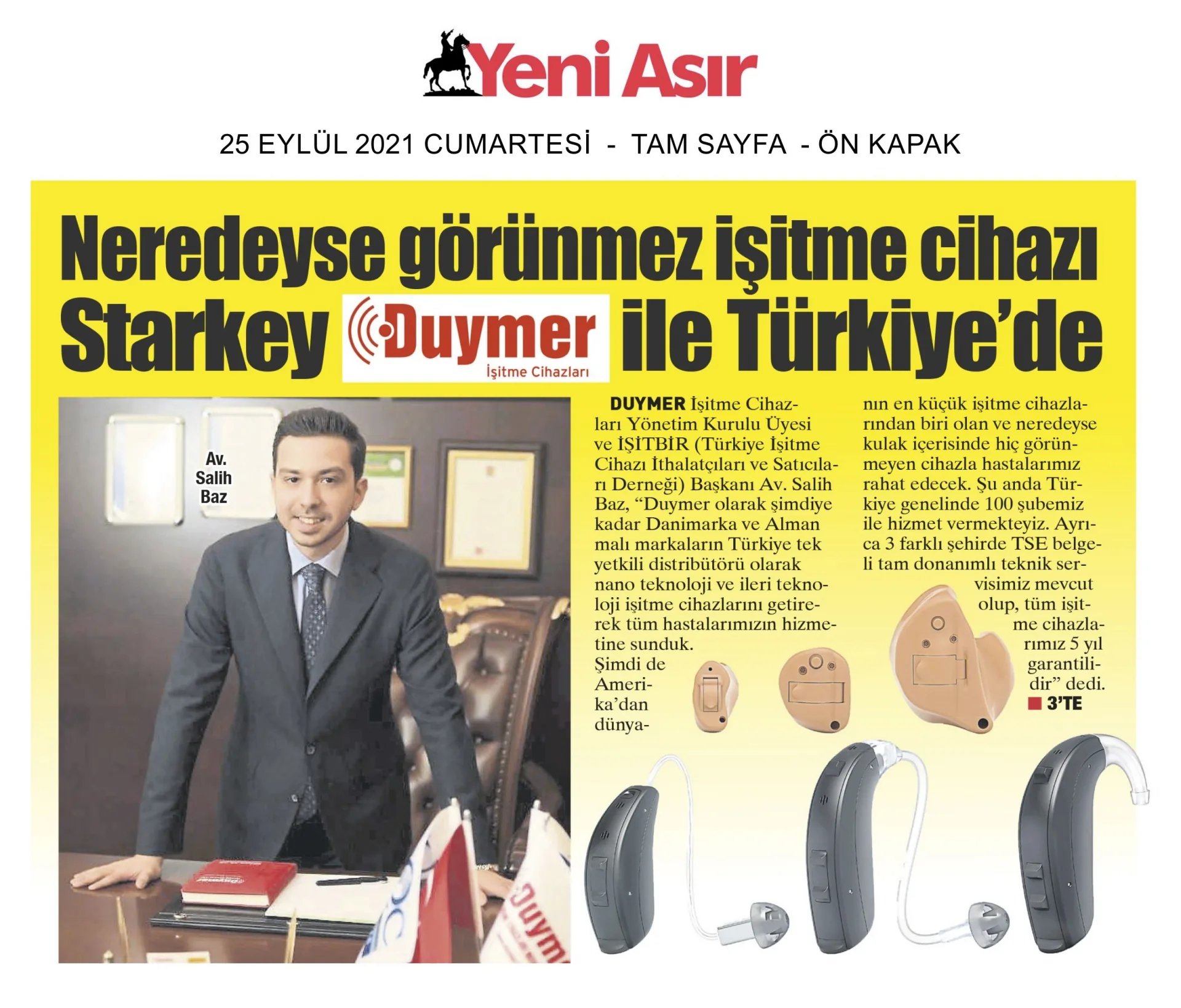 25 Eylül 2021 - Yeni Asır