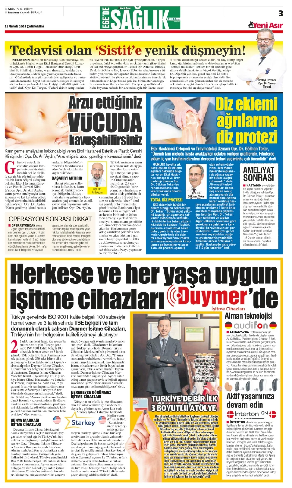 21 Nisan 2021 - Yeni Asır 