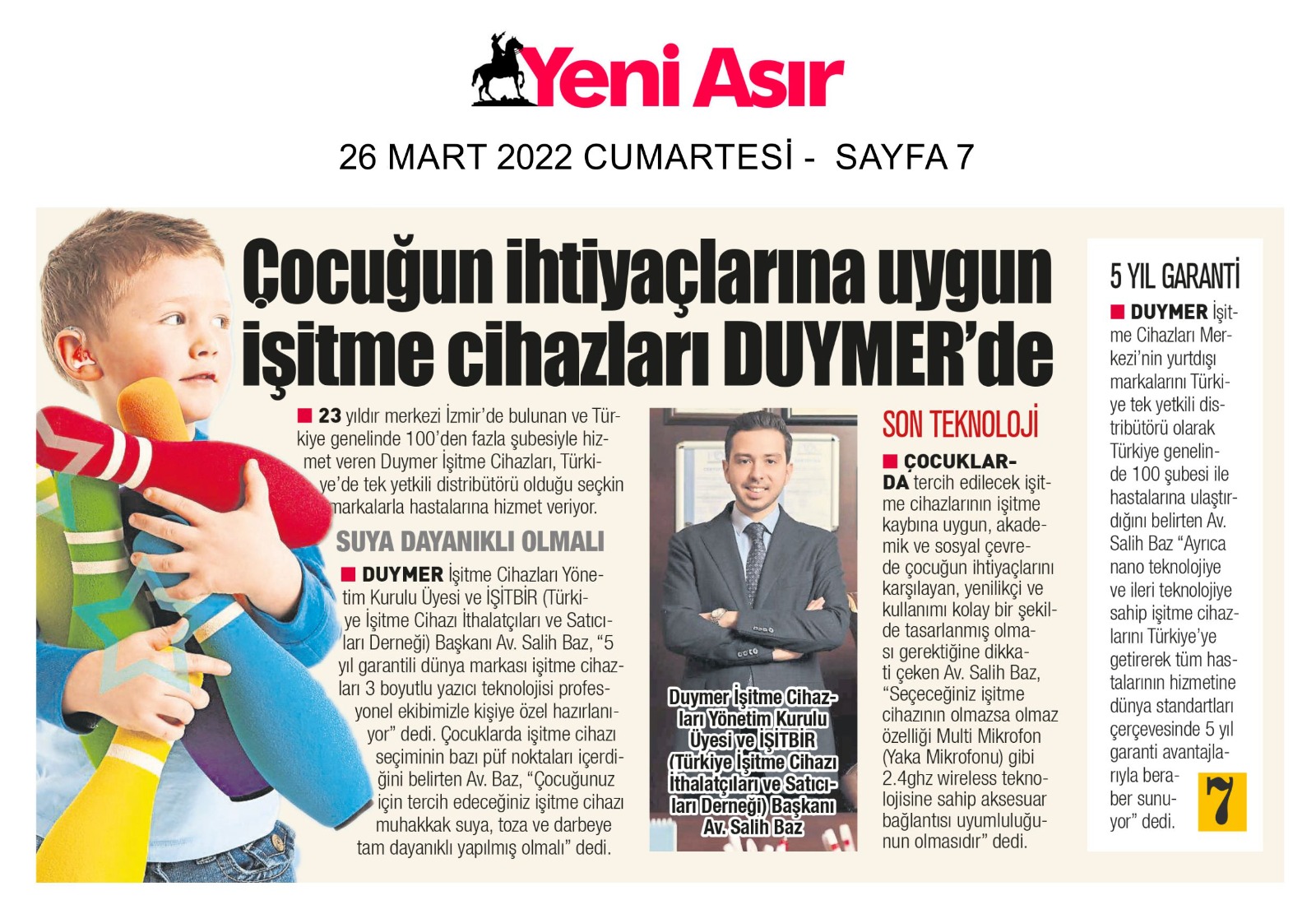 26 Mart 2022 - Yeni Asır