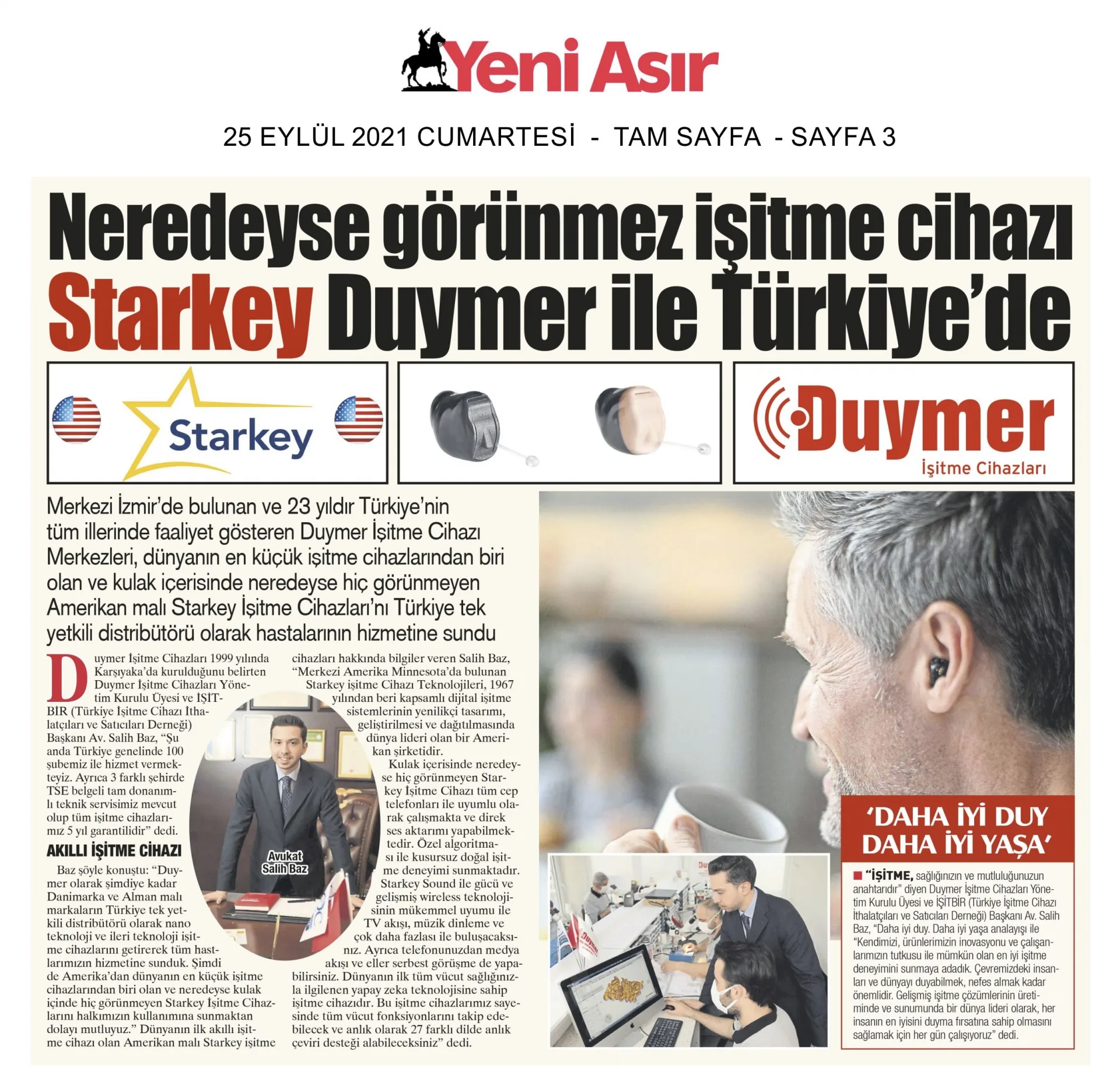 25 Eylül 2021 - Yeni Asır