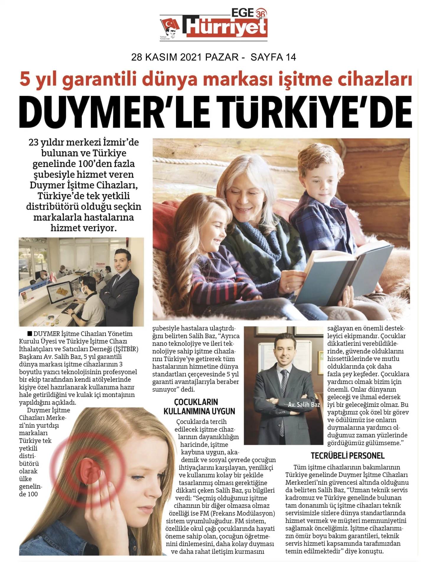 28 Kasım 2021 - Hürriyet Ege