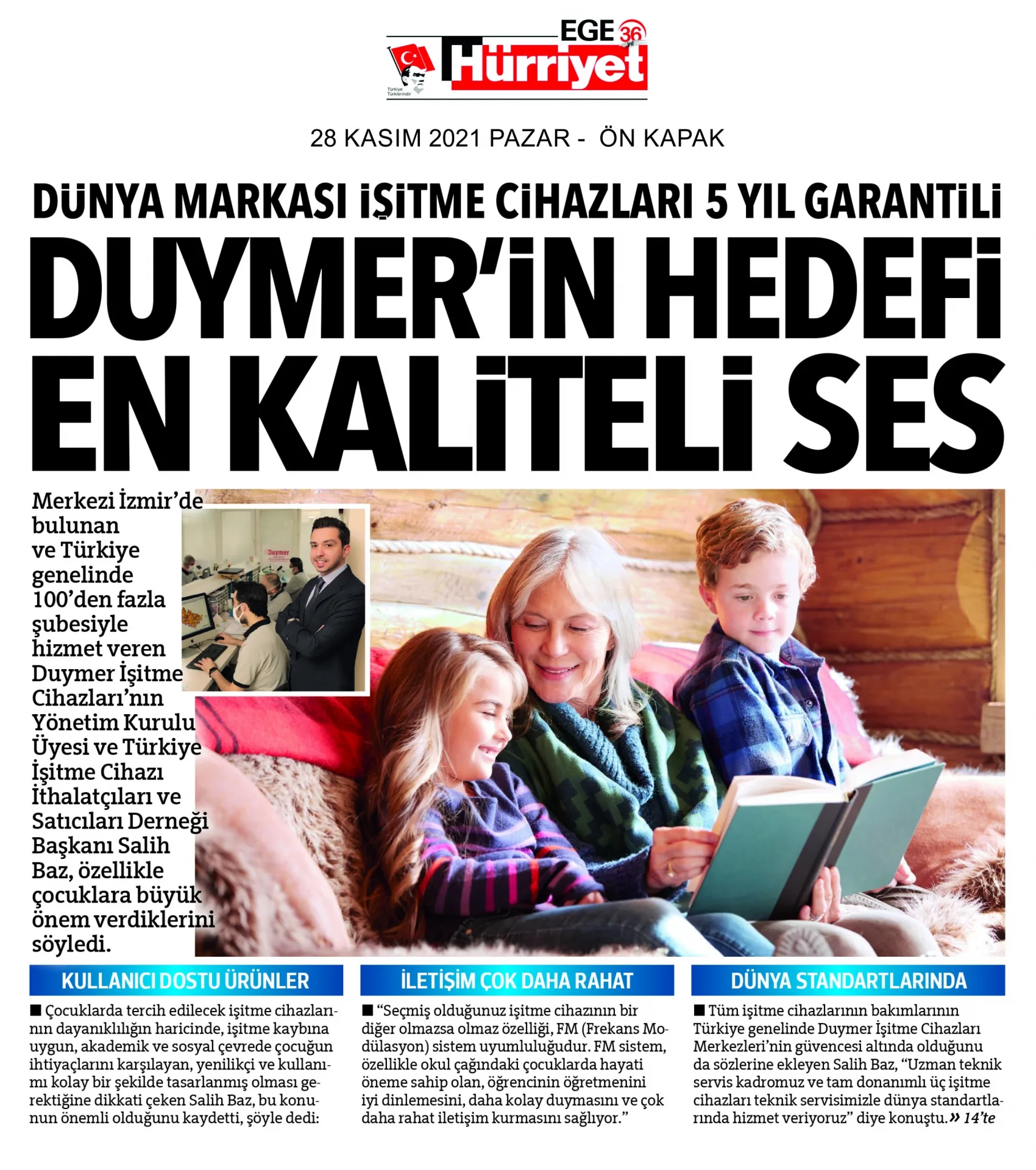 28 Kasım 2021 - Hürriyet Ege