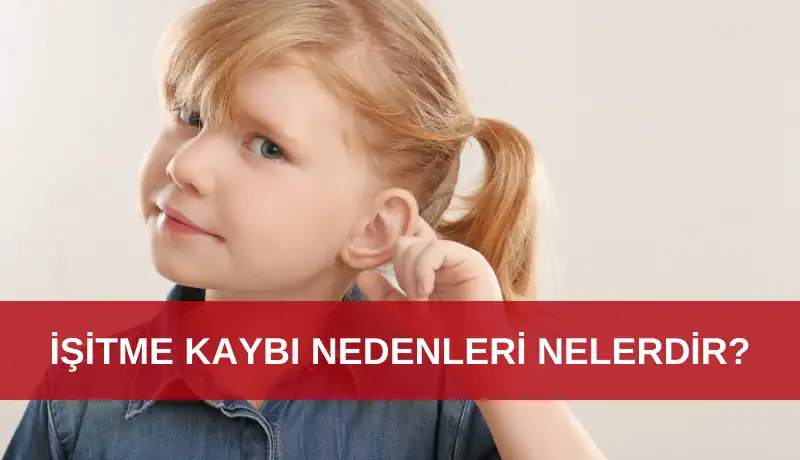 İşitme kaybı olan bir çocuk