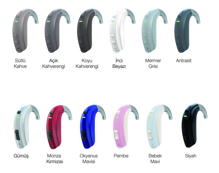 Resound UpSmart Pediatrik İşitme Cihazı Renkler